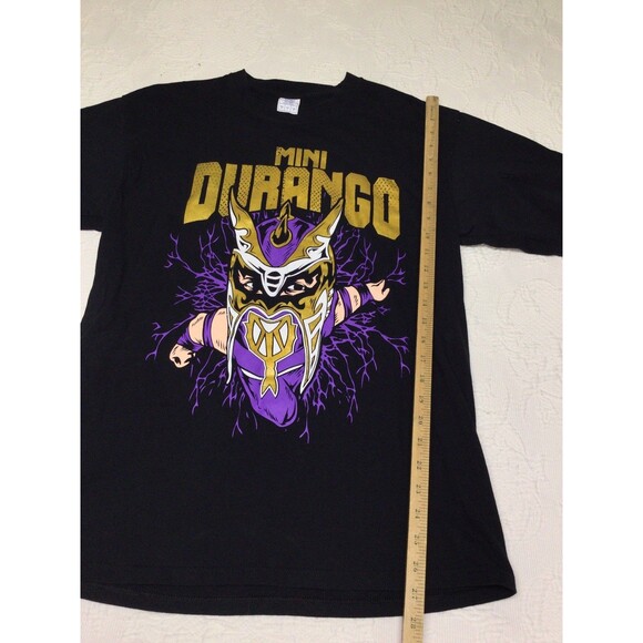 Mini Durango Extreme Midget Lucha Libre Wrestling Graphic Black Tee Shirt Large - Picture 5 of 6